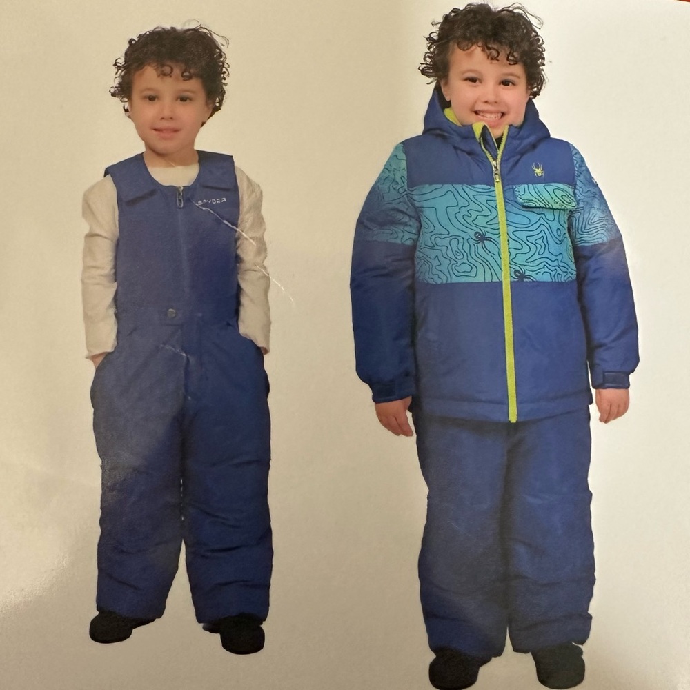 NWT Spyder 2-piece Blue Snowsuit Size 5